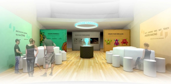 宇宙藝術(shù)主題展廳概念設計方案