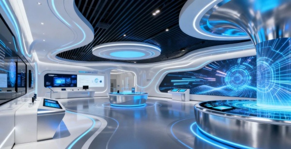 智能硬件企業展廳設計怎么做才能凸顯科技先鋒感？