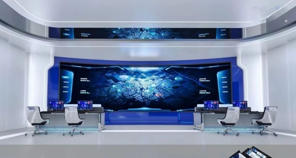 科技企業展廳設計效果圖