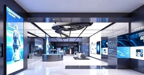 極簡科技風展廳：用空間語言對話未來